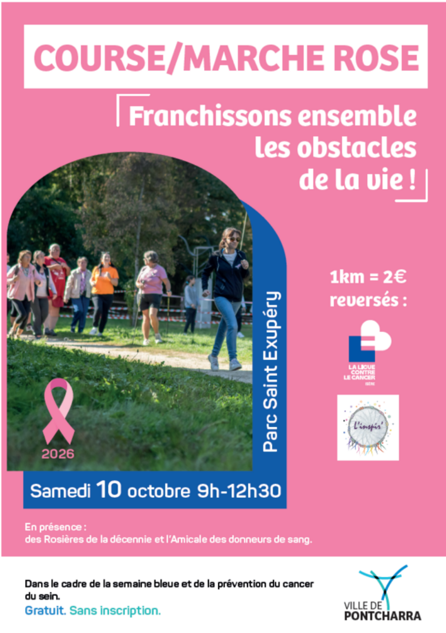 marche rose du 10 octobre 2026 à Pontcharra